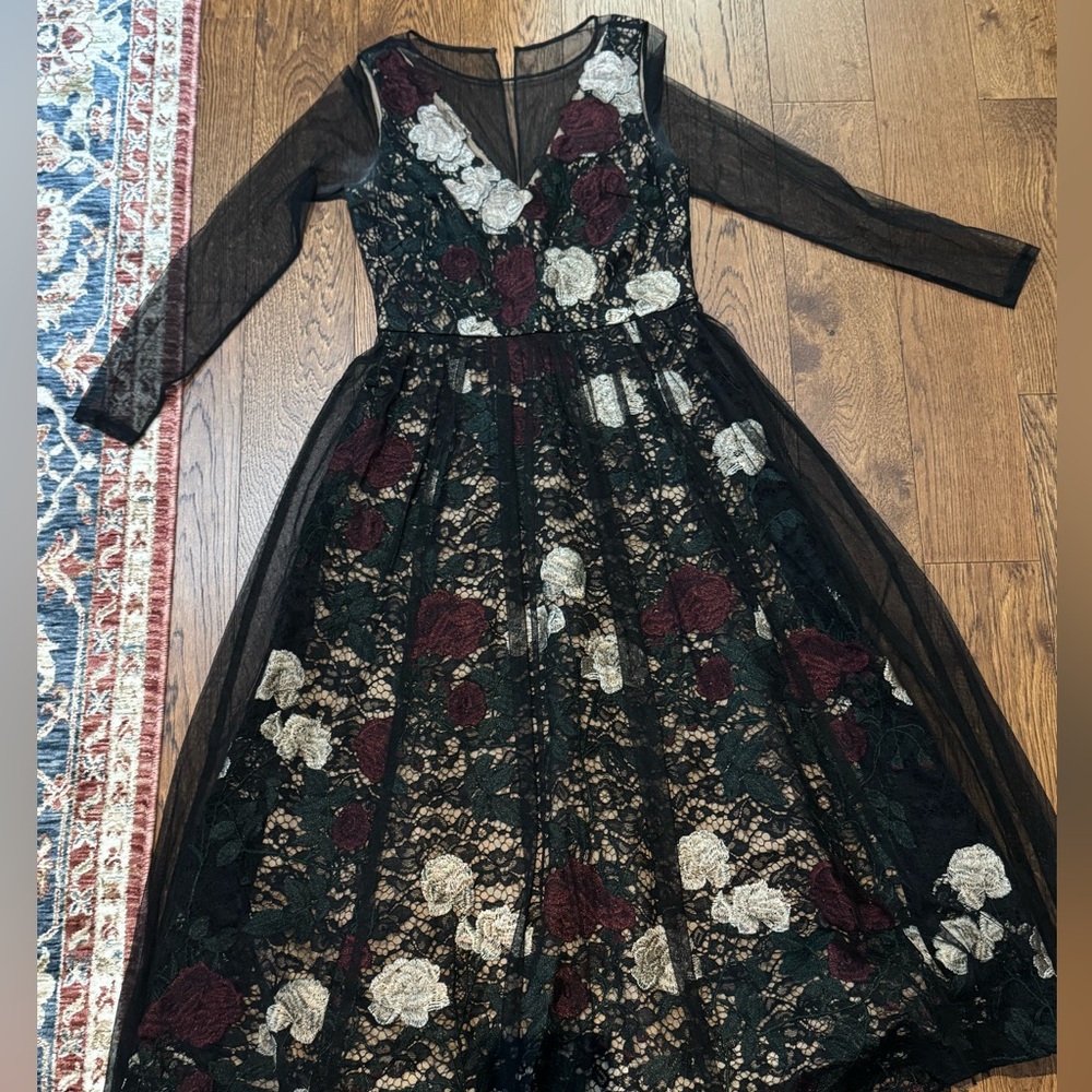 ANTONIO MELANI Tulle and lace dress